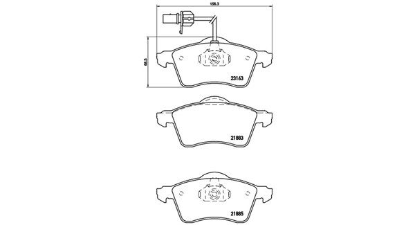 MAGNETI MARELLI Piduriklotsi komplekt,ketaspidur 363700485049